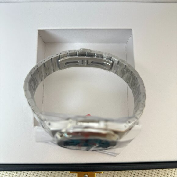 Patek Philippe & Tiffany Nautilus Stainless Steel Blue Dial Watch - Picture 5 of 7